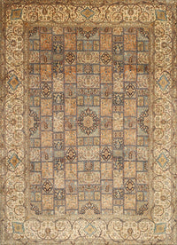 Machine Washable Traditional Sienna Brown Rug, wshtr382