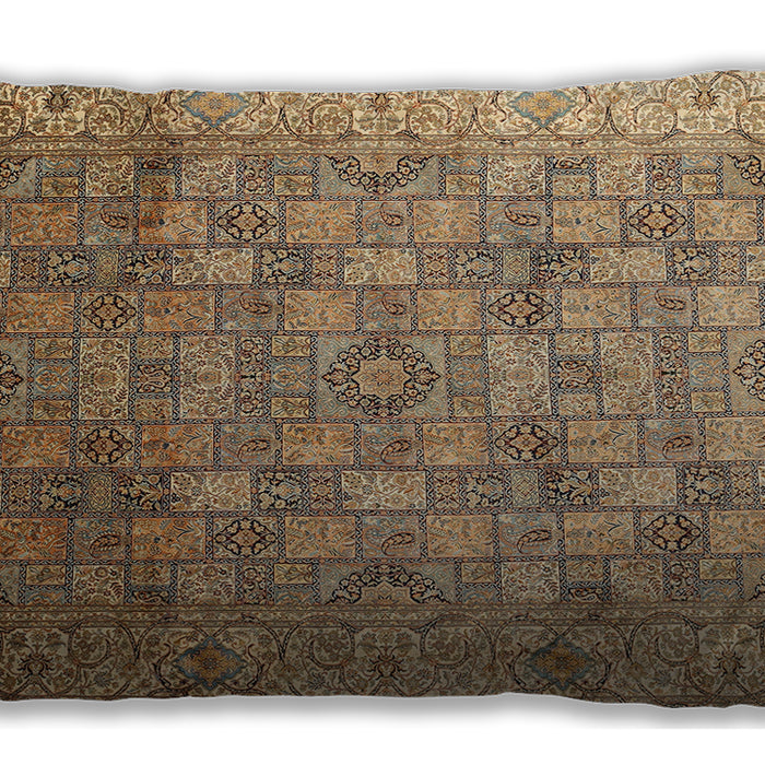 Traditional Classic Rectangular Sienna Brown Lumbar Throw Pillow, 13 inch by 19 inch, lbtr382