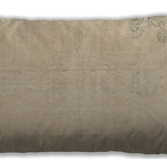 Traditional Classic Rectangular Brown Lumbar Throw Pillow, 13 inch by 19 inch, lbtr3831