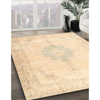 Traditional Khaki Gold Persian Rug, tr3832