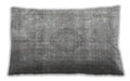 Traditional Classic Rectangular Gray Lumbar Throw Pillow, 13 inch by 19 inch, lbtr3838