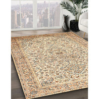 Traditional Khaki Gold Persian Rug, tr383