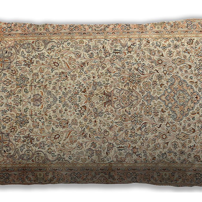 Traditional Classic Rectangular Khaki Gold Lumbar Throw Pillow, 13 inch by 19 inch, lbtr383