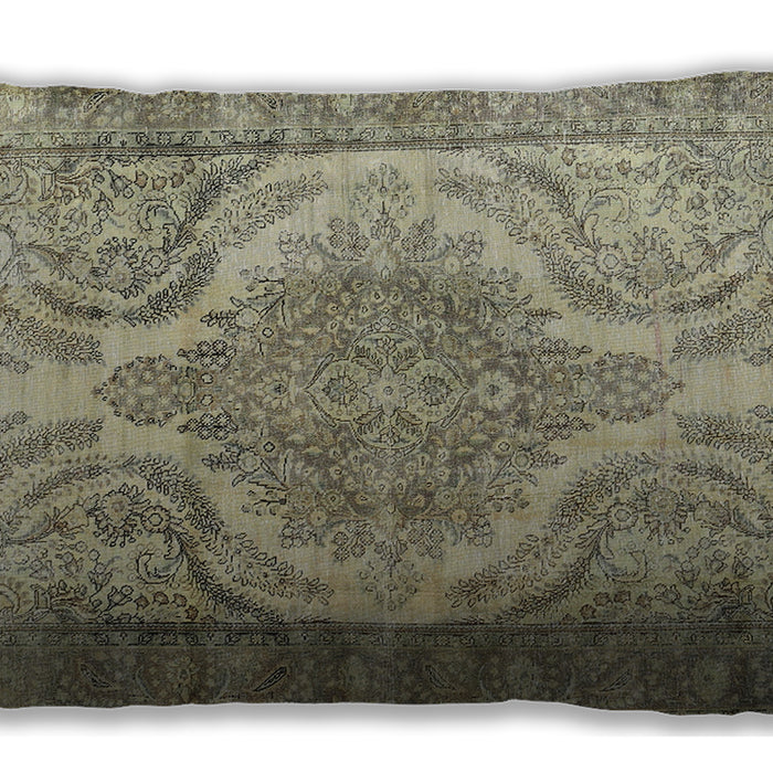 Traditional Classic Rectangular Dark Moccasin Green Lumbar Throw Pillow, 13 inch by 19 inch, lbtr3840