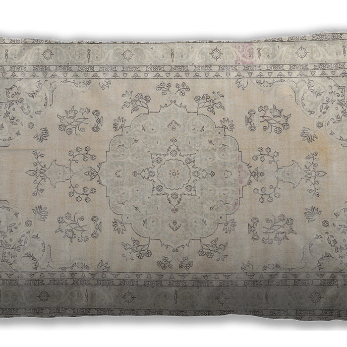 Traditional Classic Rectangular Tan Brown Lumbar Throw Pillow, 13 inch by 19 inch, lbtr3848