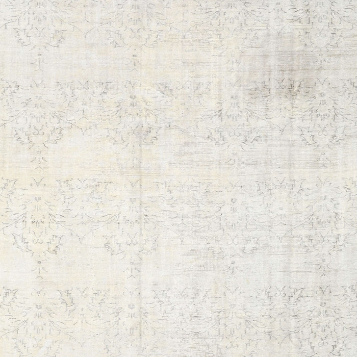 Traditional Dark White Beige Persian Rug, tr3849