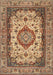 Machine Washable Traditional Dark Sienna Brown Rug, wshtr384