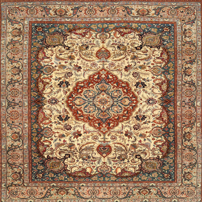 Round Machine Washable Traditional Dark Sienna Brown Rug, wshtr384