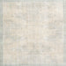 Square Traditional Pale Silver Gray Persian Rug, tr3852