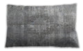 Traditional Classic Rectangular Grey Gray Lumbar Throw Pillow, 13 inch by 19 inch, lbtr3855