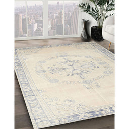 Machine Washable Traditional Silver Pink Rug in a Family Room, wshtr3856