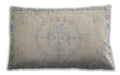 Traditional Classic Rectangular Silver Pink Lumbar Throw Pillow, 13 inch by 19 inch, lbtr3856