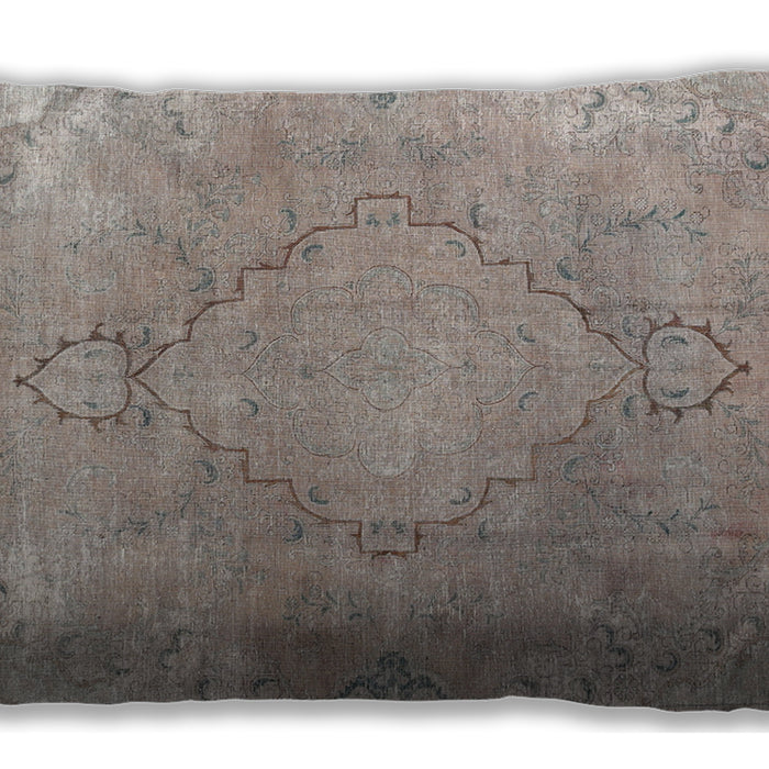 Traditional Classic Rectangular Rosy Pink Lumbar Throw Pillow, 13 inch by 19 inch, lbtr3858