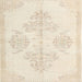 Square Traditional Deep Peach Orange Persian Rug, tr3859