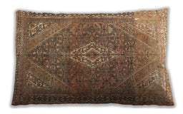 Traditional Classic Rectangular Saddle Brown Lumbar Throw Pillow, 13 inch by 19 inch, lbtr3861