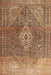 Traditional Saddle Brown Medallion Rug, tr3861