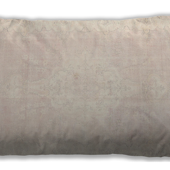 Traditional Classic Rectangular Desert Sand Beige Lumbar Throw Pillow, 13 inch by 19 inch, lbtr3862