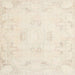 Square Traditional Desert Sand Beige Persian Rug, tr3864