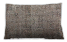 Traditional Classic Rectangular Army Brown Lumbar Throw Pillow, 13 inch by 19 inch, lbtr3865