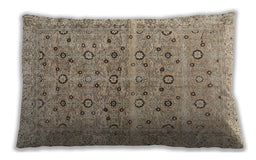 Traditional Classic Rectangular Dark Almond Brown Lumbar Throw Pillow, 13 inch by 19 inch, lbtr3867