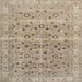 Round Machine Washable Traditional Dark Almond Brown Rug, wshtr3867