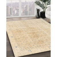 Traditional Khaki Gold Persian Rug, tr3868