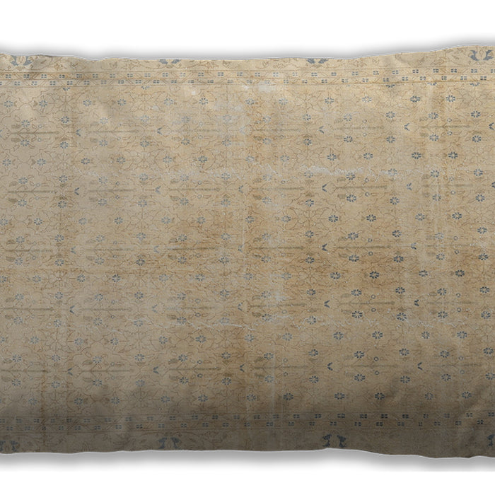 Traditional Classic Rectangular Khaki Gold Lumbar Throw Pillow, 13 inch by 19 inch, lbtr3868