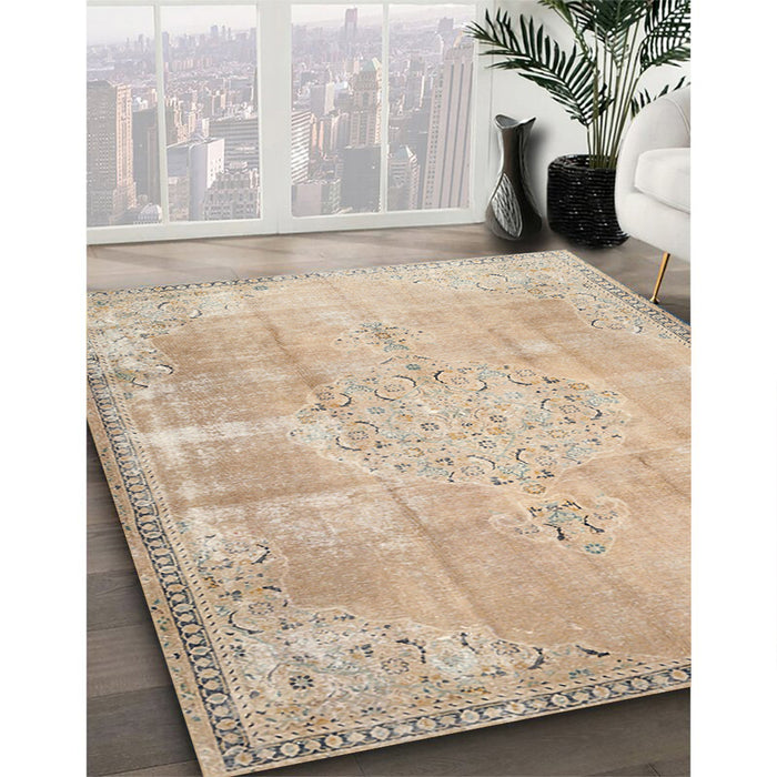 Machine Washable Traditional Brown Rug in a Family Room, wshtr3869