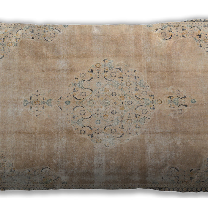 Traditional Classic Rectangular Brown Lumbar Throw Pillow, 13 inch by 19 inch, lbtr3869