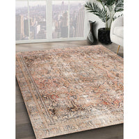 Traditional Orange Salmon Pink Persian Rug, tr3871