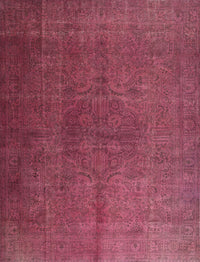 Machine Washable Traditional Bright Maroon Red Rug, wshtr3874