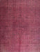 Machine Washable Traditional Bright Maroon Red Rug, wshtr3874