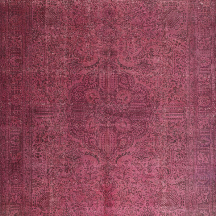 Machine Washable Traditional Bright Maroon Red Rug, wshtr3874