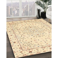 Traditional Sun Yellow Persian Rug, tr3875