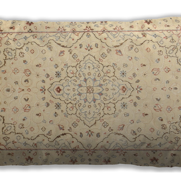 Traditional Classic Rectangular Sun Yellow Lumbar Throw Pillow, 13 inch by 19 inch, lbtr3875