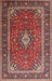 Traditional Saffron Red Medallion Rug, tr3876