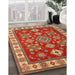 Traditional Red Geometric Rug in Family Room, tr387