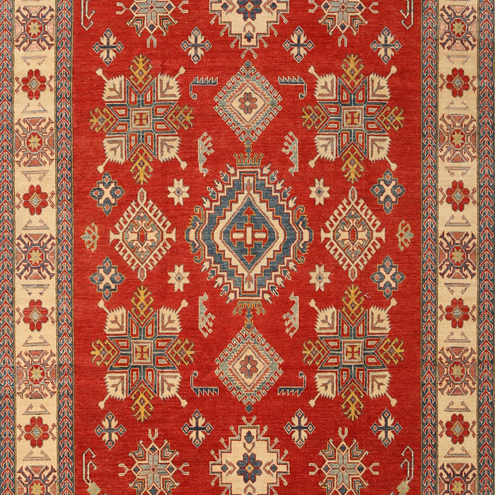 Traditional Red Geometric Rug, tr387