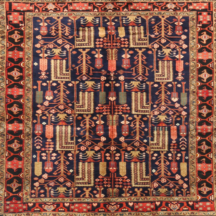 Square Traditional Red Persian Rug, tr3880