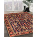 Traditional Red Persian Rug in Family Room, tr3880