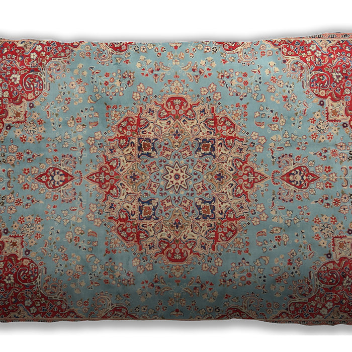 Traditional Classic Rectangular Cherry Red Lumbar Throw Pillow, 13 inch by 19 inch, lbtr3881