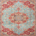 Square Traditional Cherry Red Persian Rug, tr3881