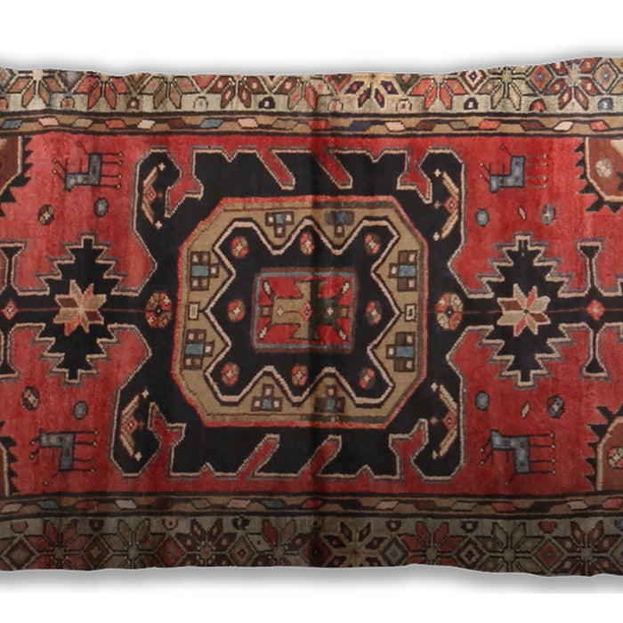 Traditional Classic Rectangular Orange Brown Lumbar Throw Pillow, 13 inch by 19 inch, lbtr3882