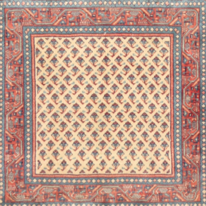 Round Machine Washable Traditional Copper Red Pink Rug, wshtr3883