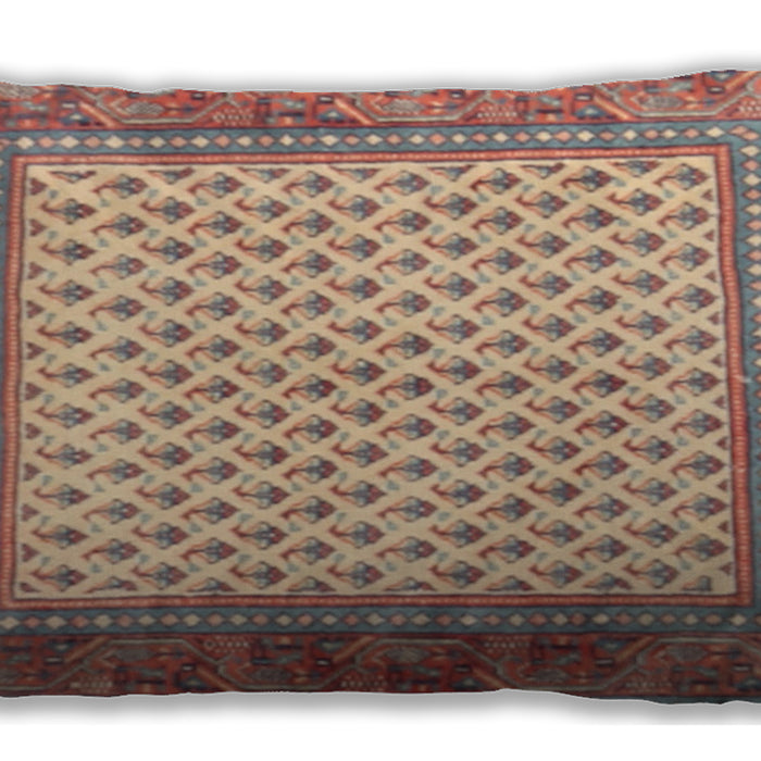 Traditional Classic Rectangular Copper Red Pink Lumbar Throw Pillow, 13 inch by 19 inch, lbtr3883