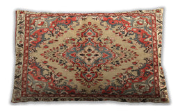 Traditional Classic Rectangular Chestnut Red Lumbar Throw Pillow, 13 inch by 19 inch, lbtr3884