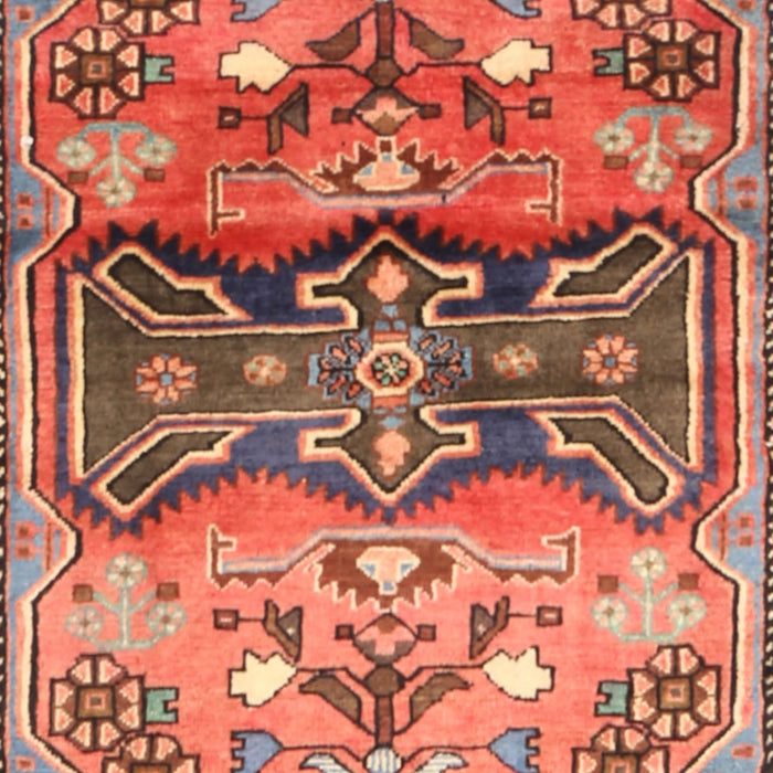 Traditional Sunrise Orange Animal Rug, tr3886