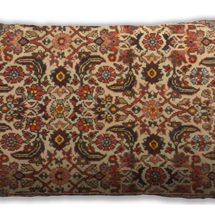Traditional Classic Rectangular Mahogany Brown Lumbar Throw Pillow, 13 inch by 19 inch, lbtr3887