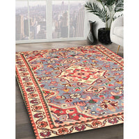 Traditional Orange Medallion Rug, tr3889