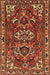 Traditional Saffron Red Persian Rug, tr388